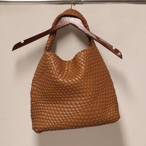 Brown Woven Bag Tote